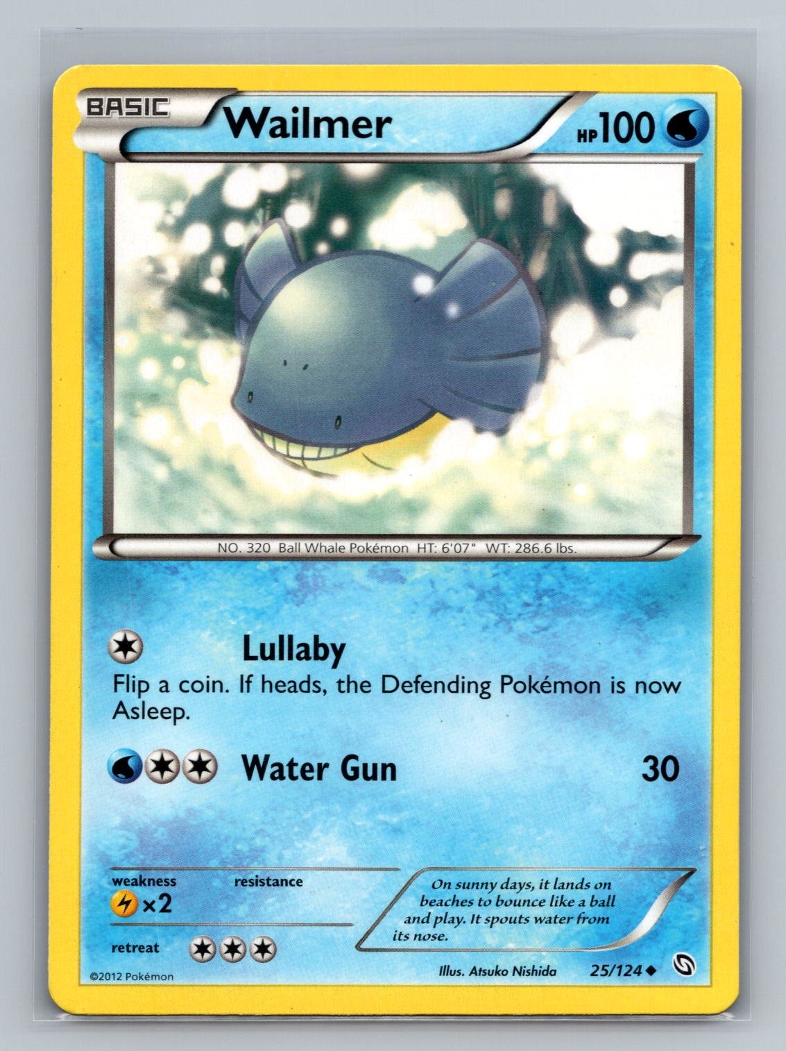 Wailmer 25/124 Uncommon Dragons Exalted Pokemon Near Mint