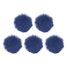 Furry Microphone Windscreen 10mm x 55mm Blue 5 Pack