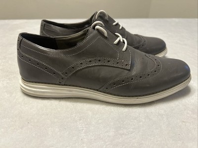 Cole Haan Grand OS Shoes Women s Size 9 B Gray Zero Grand Wingtip Leather Lace