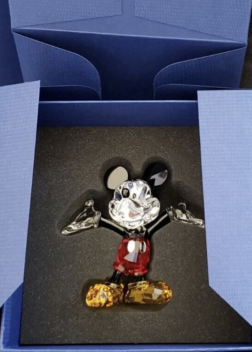 Swarovski Mickey Mouse 置物　未使用　箱保管 NIB 100% Authentic Swarovski Disney Mickey Mouse Cute Crystal