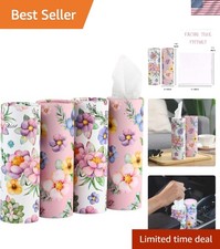 Travel-Friendly 200 Sheets Car Tissue Holder - Perfect Fit for Cup Holders