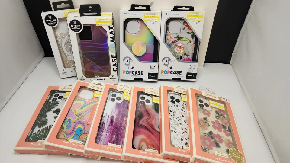 Sonix PopCase CaseMate Apple iPhone 13 Pro Glitter Purple Rain Vintage Floral