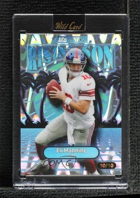 2024 Alumination Just The Hits Blue Raywave Foil 10/10 Eli Manning #ARS-EM 08vx