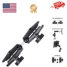 Dual Extension Double Socket Arm with 1" Double Ball Adapter Compatible with ...