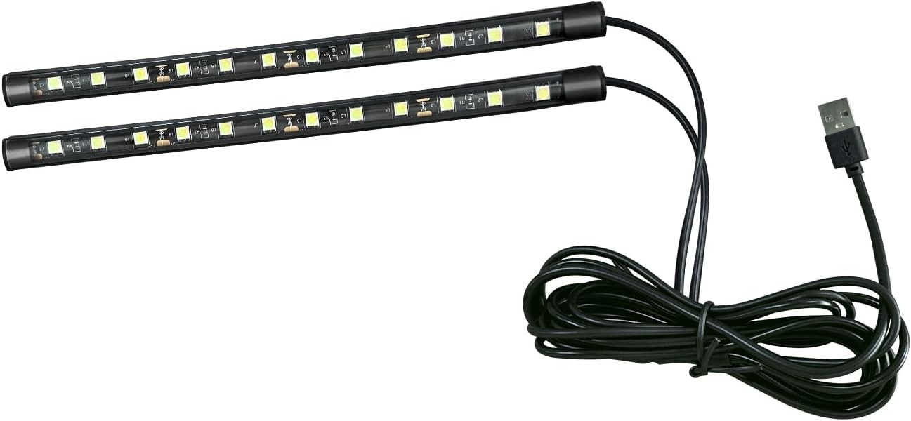 LED Strip Light, 24 LEDs RGB Neon Interior Atmosphere Lights,  Color: Ice Blue