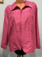 DRAERS & DAMOS Women Jacket  SILKY POLYESTER FRONT ZIPPER 1X