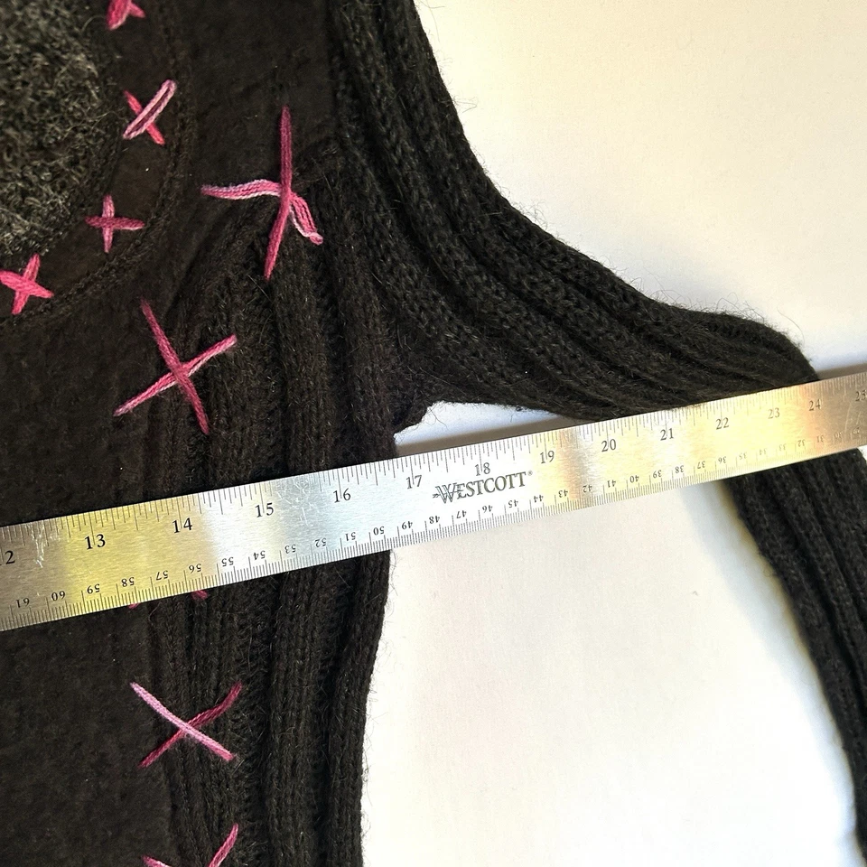 Vintage Y2k Milano Whimsigoth Cardigan XS Sally Skellington Duster Sweater Dress - Image 4 of 4