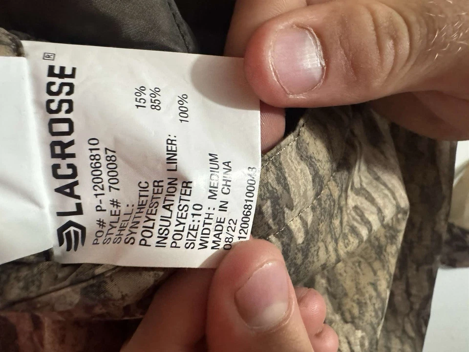 LaCrosse Alpha Swampfox Drop Top (600 Gram) Realtree MAX-5 Chest Waders SIZE 10 - Image 4 of 4