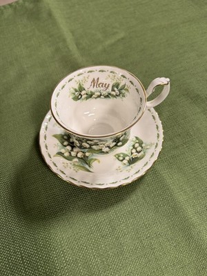 Royal Albert Flower of the Month May Lily of the Valley Cup and Saucer Set
