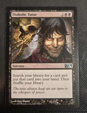 Diabolic Tutor M14 LP Magic the Gathering Rare 95/249