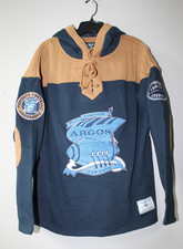 New CFL Toronto Argonauts Lacer jersey style mid weight cotton hoodie men's S