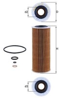 Mahle OX 368D1 ÖLfilter FüR Alfa Romeo,Alpina,Bmw,Fiat,Lancia