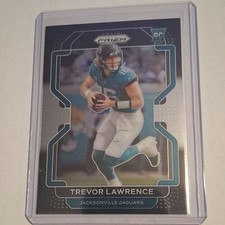 2021 Panini Chronicles Prizm Black Trevor Lawrence Rookie Card RC #PB-1 Jaguars. rookie card picture