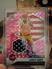 2020-21 Panini Mosaic National Pride LeBron James #247 Pink Camo Mosaic Prizm