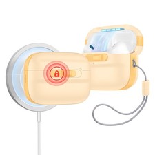 MagSafe Ready for AirPods Pro Case with Magnetic Lock, Drop Protection Lanyard