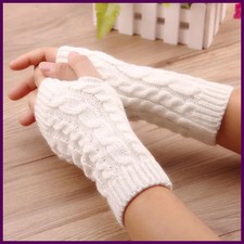 NEW Women Hand Warmer Winter Gloves Fashion Knitting Faux Wool Mitten Warm