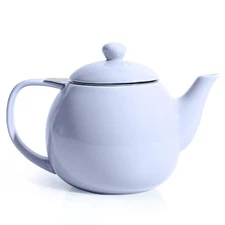 Teapot, Porcelain Tea Pot with Stainless Steel Infuser, Blooming & Loose Leaf...