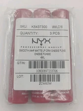 3 Pack NYX Professional Makeup Smooth Whip Matte Lip Cream- WMLC18 Funsie