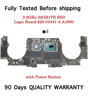 2.6GHz i7 32GB 1TB Logic Board 820-01041-A for MacBook Pro 15'' A1990 2018