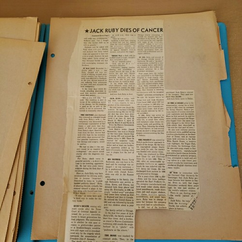 Vintage JFK Assassination Scrapbook Newspaper Clippings Dallas & 1963 School Hat - Picture 15 of 24
