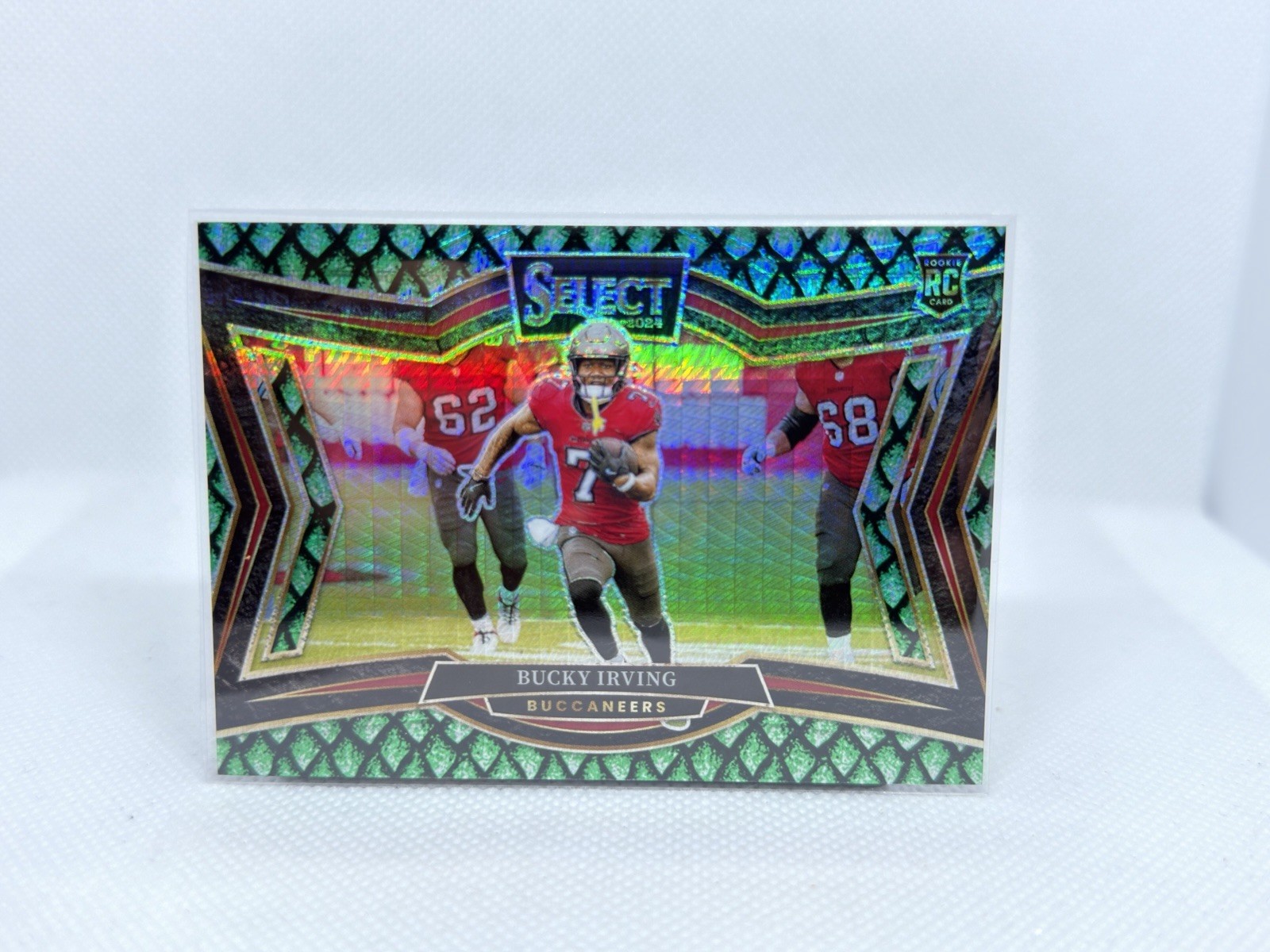 2024 Panini Select Bucky Irving Field Level Dragon Scale Rookie Card #14/70