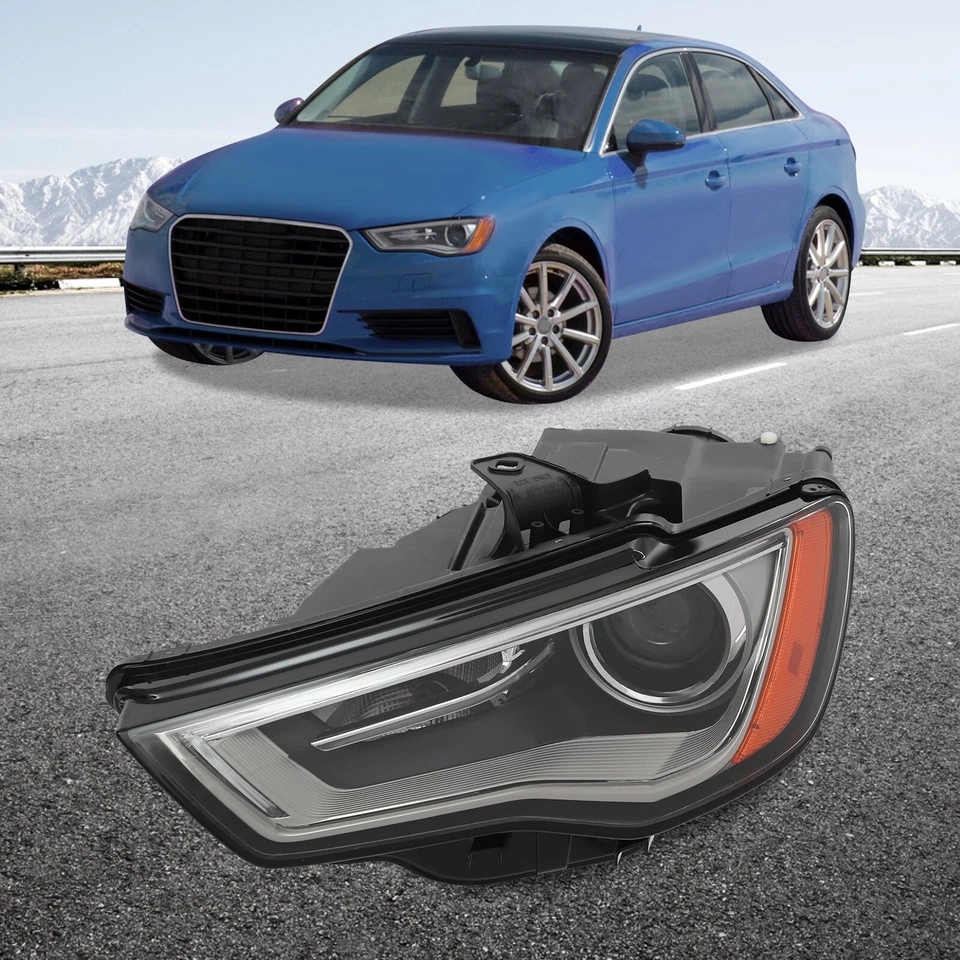For 2015-2016 Audi A3 S3 HID/Xenon Non-AFS Headlight Headlamp Left Driver Side Foto 2 de 4