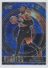 2020-21 Panini Select Select Numbers Blue Prizm Donovan Mitchell #9 7v5