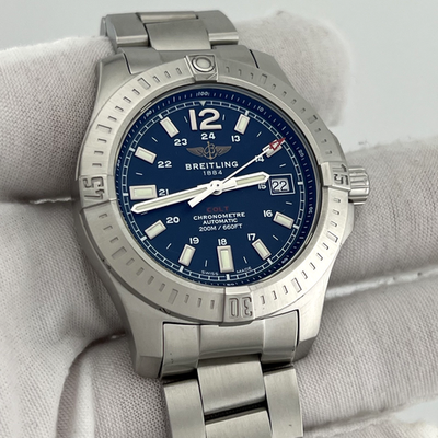 Breitling Colt Automatic A17313 41mm Blue Dial Stainless Steel