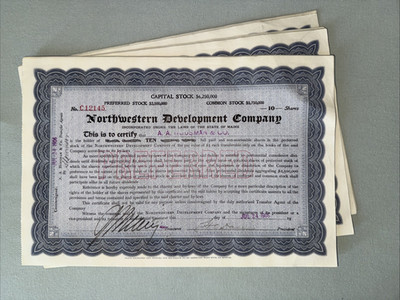 HÄNDLER-LOT: 33 x North Western Development Company - ab 1 Euro!