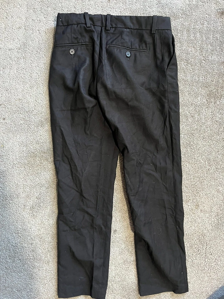 H&M Boys Slim Fit / Coupe Etroite Black Dress Pants, Size 9-10Y - Image 3 of 4