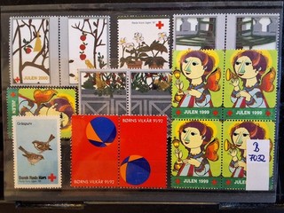 DÄNEMARK 🇩🇰 BRIEFMARKEN JUL MARKEN WEIHNACHTSMARKEN LOT B 7032