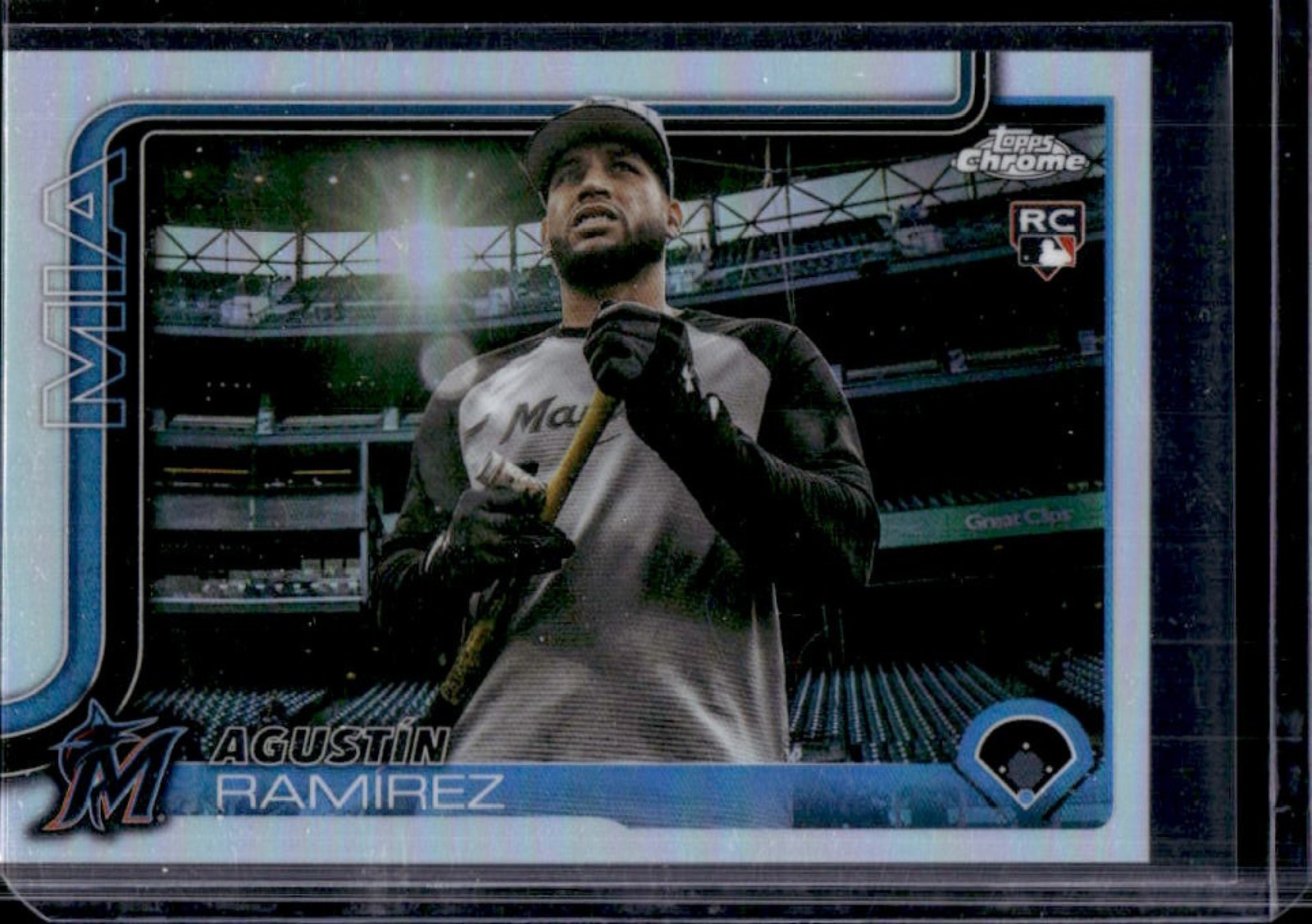 2025 Topps Chrome Update Agustin Ramirez Image Variation RC SSP #USC200 Marlins