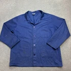 French Jacket Adult 2XL XXL Blue VINTAGE Canvas Chore Work Wear Military Men