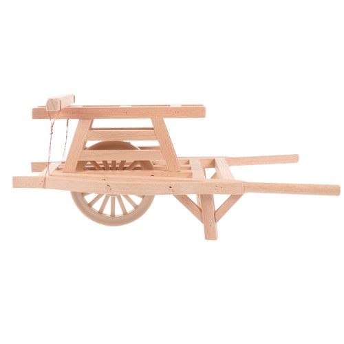 Wooden Wheelbarrow Model Child Farm Accessory Ancient Style Cart