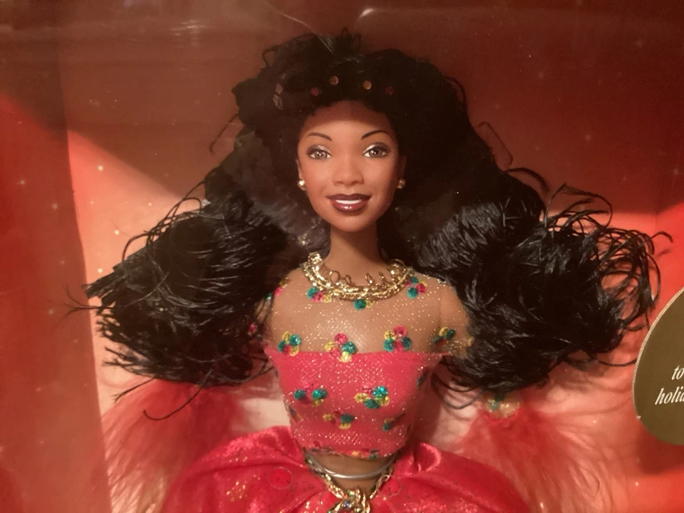 Muñeca BRANDY Moesha Singing Holiday 2000 estilo Barbie Mattel 27779 nueva en caja SF Foto 2 de 4