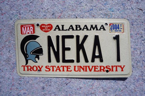 Targa Vanity ALABAMA 2004 - NEKA 1 - Università Statale Troy - Foto 2 di 3