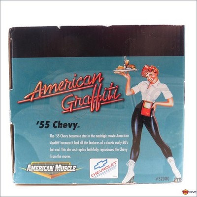 American Graffiti - 1955 Bob Falfa's 55 Chevy black 1:18 scale