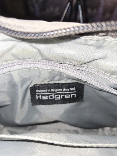 hedgren crossbody Kaki Taupe Nylon Medium Size Security RFID Handbag - Picture 6 of 12