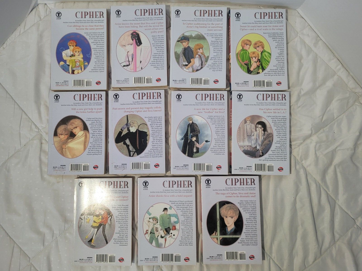 Cipher Manga, Vol. 1-11 Complete Series English, CMX, Minako