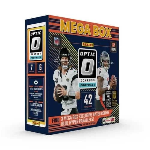 2024 Panini Donruss Optic Football - (42 Cards Per NFL Mega Box) - Blue Hyper
