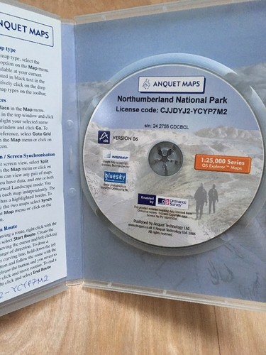 Parc national du Northumberland : cartes d'ancrage sur CD Rom ardence survey droit d'itinérance - Photo 5/6