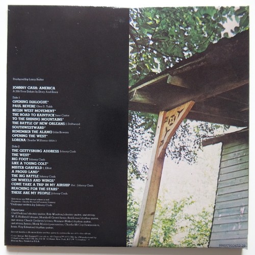 JOHNNY CASH : AMERICA (1972) ★ Replica Gatefold LP with original artwork on CD - Picture 3 of 3