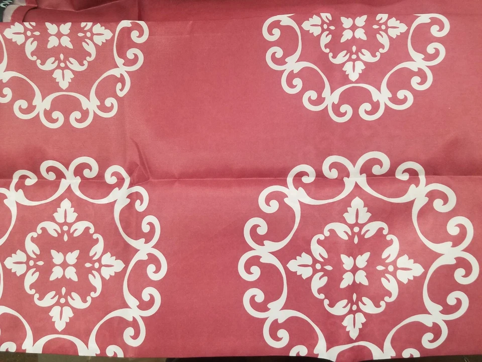 Cortina de ducha Red Rouge Serenity Circle Splash Home Medallion cabecera verde Foto 2 de 4