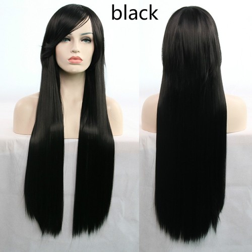 Synthetic Long Straight Hair Women Full Wigs Anime Party Cosplay Heat Resistant - Picture 14 of 23