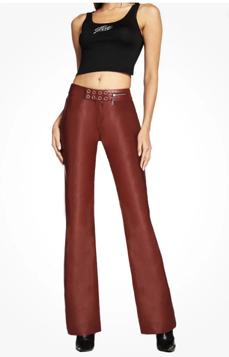 I am gia red leather pants sale