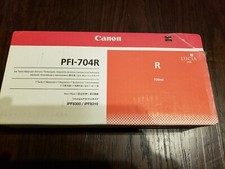 GENUINE CANON PFI-704R RED 700ML INK IPF PRINTER 8300 8310