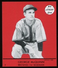 1941 Goudey (Red 1988 Reprint) #5 George McQuinn St. Louis Browns