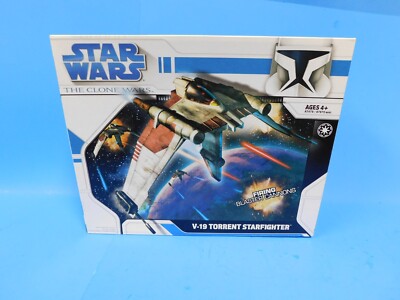 Star Wars The Clone Wars V-19 Torrent Starfighter NIB ST
