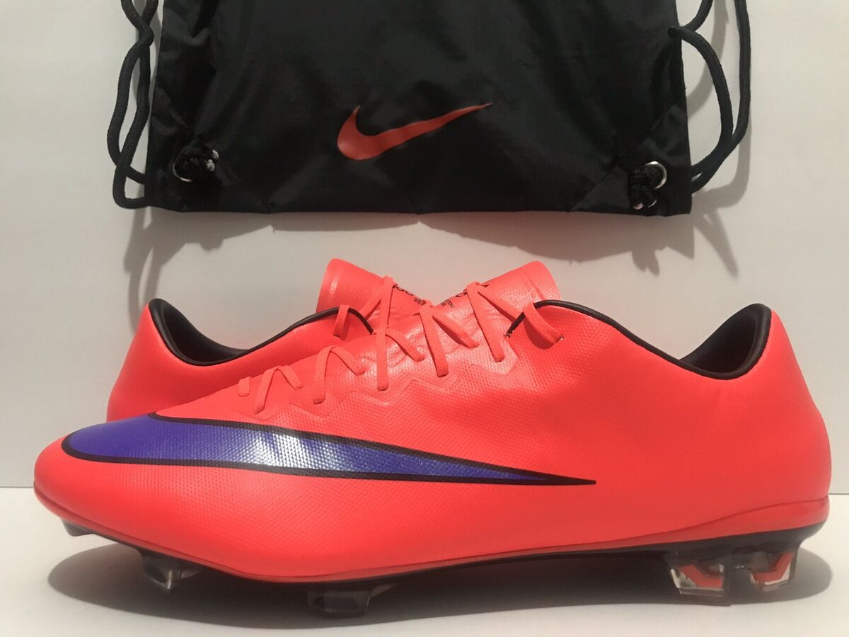 Nike Mercurial Vapor X FG ACC Red/Purple/Black 648553-650 Sz Nike Mercurial Vapor X FG ACC Red/Purple/Black 648553-650 Sz