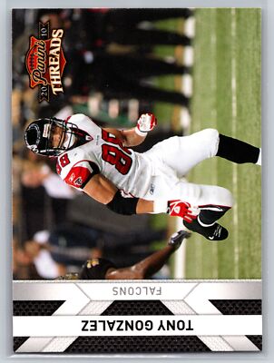 2010 Panini Threads #8 Tony Gonzalez Atlanta Falcons